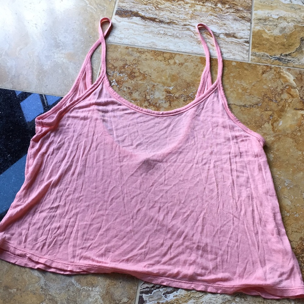 I Love H81 Los Angeles peach rayon layering tank